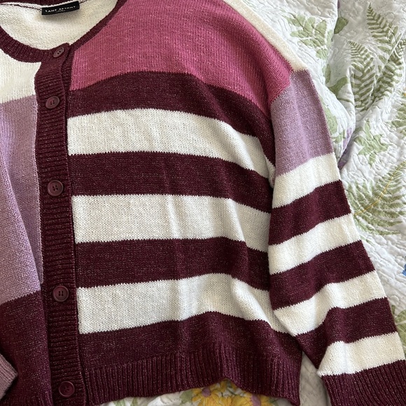 Lane Bryant Striped Cardigan - Picture 4 of 6